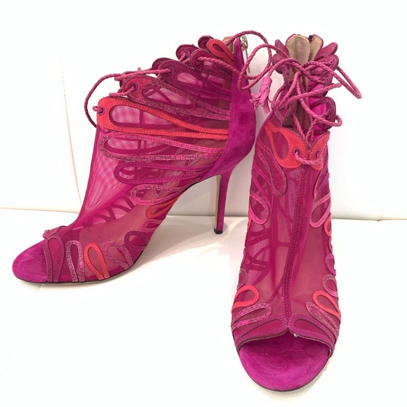 Jimmy Choo Shoes - JIMMY CHOO Lace Up Heels Sz 40.5